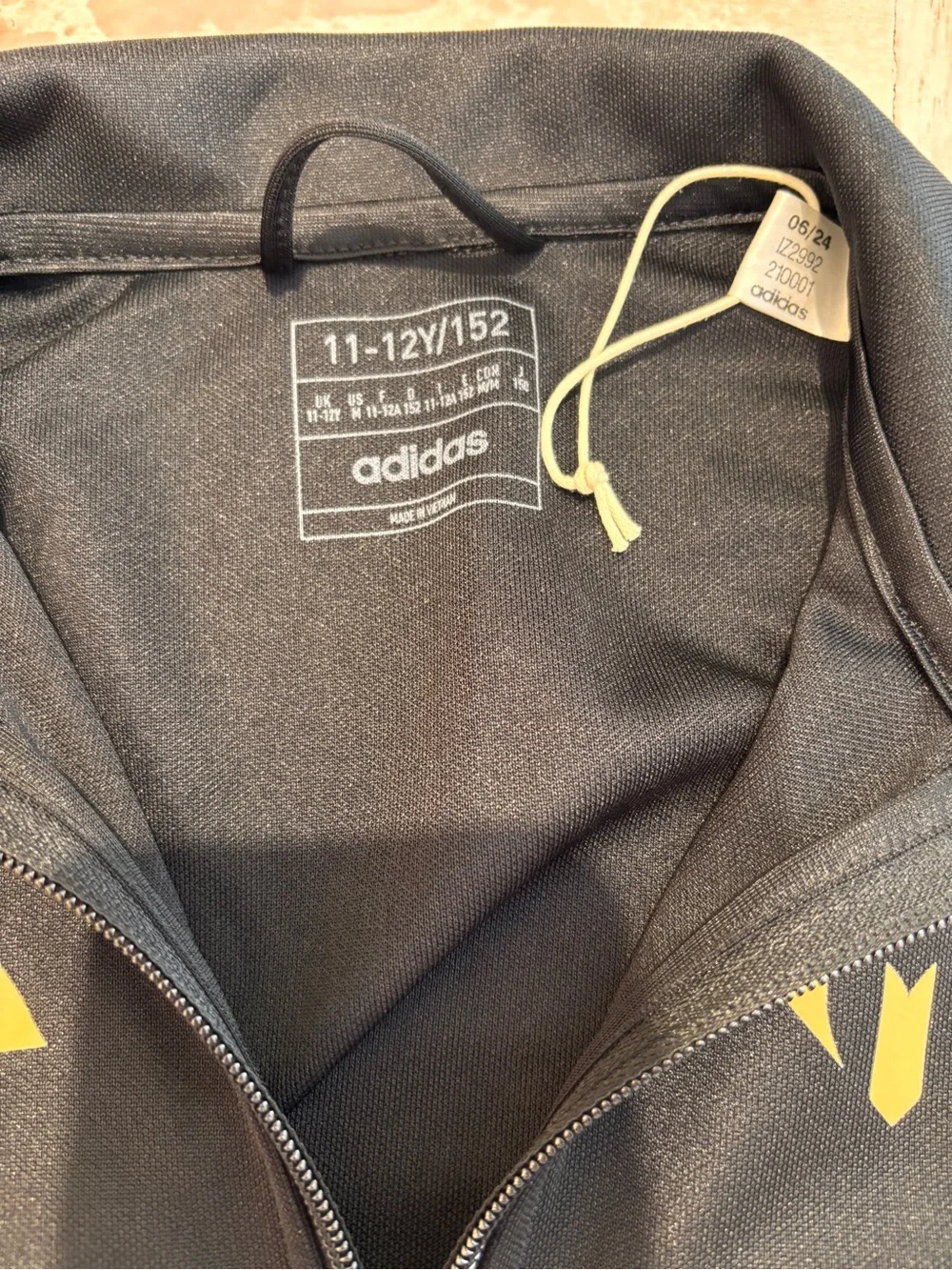 adidas Black and Gold Athletic Track Jacket & Pants